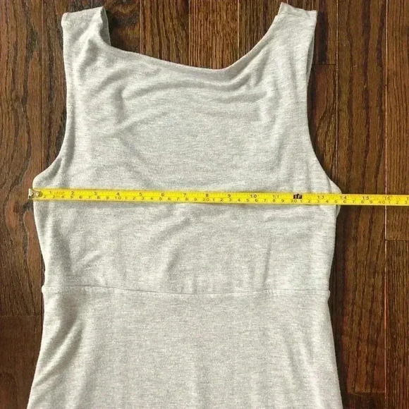 Athleta Women’s XS Grey Maxi Dress Straight Fit w/Low-Cut Back - Picture 8 of 10